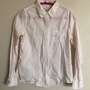 GAP Heart Patterned Button Up Top